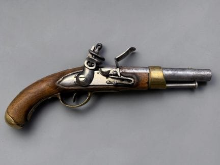 Pistola da bordo, modello 1786
Canna rotonda, con 