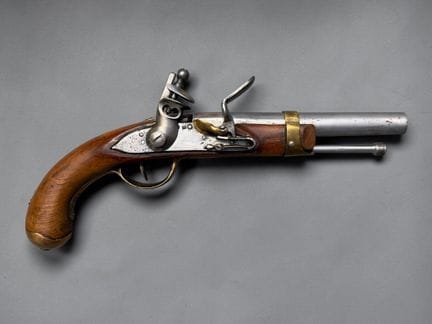 Pistola, modello da bordo
Canna rotonda, con spigo