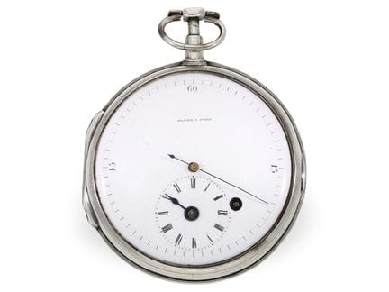 Taschenuhr: frühe Beobachtungsuhr mit Zentralsekun