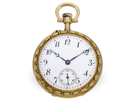 Taschenuhr/Anhängeuhr: hochfeine Damenuhr von Breg