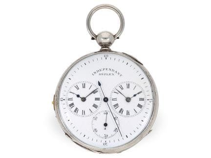 Taschenuhr: rare Duplexuhr für den chinesischen Ma