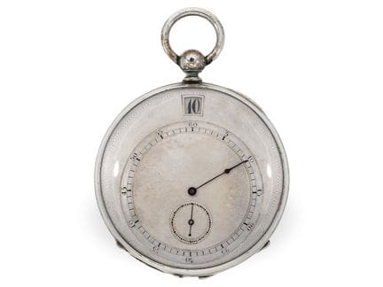Taschenuhr: große Lepine mit springender Stunde, c
