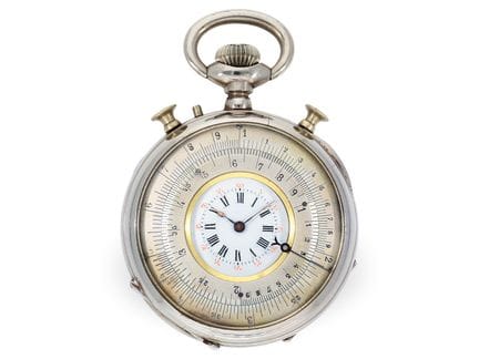 Taschenuhr: sehr seltene Taschenuhr mit Kalkulator