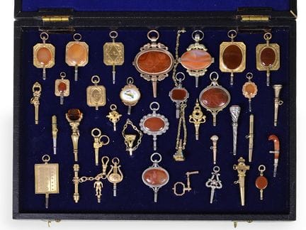 Uhrenschlüssel: außergewöhnliche Sammlung hochfein