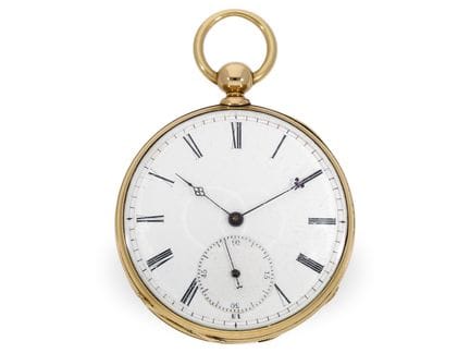 Interessante dänische Taschenuhr mit rarem Kaliber