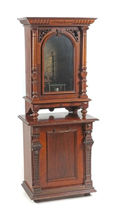 Gran Polyphon con mueble inferior de Polyphon Musi