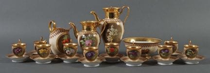 "Garden Flower" coffee and tea service for ten peo