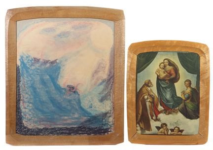 Two anthroposophical picture frames from the secon