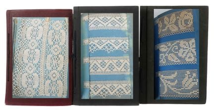 3 álbumes de muestras variados con diseños de enca
