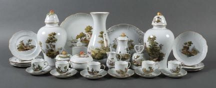 Thirty-piece dinner service, Ludwigsburg, 20th cen