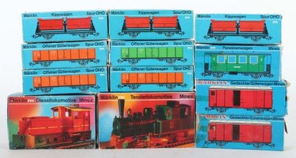 Konvolut Eisenbahn Märklin Minex, Spur 0H0, 1 x Lo