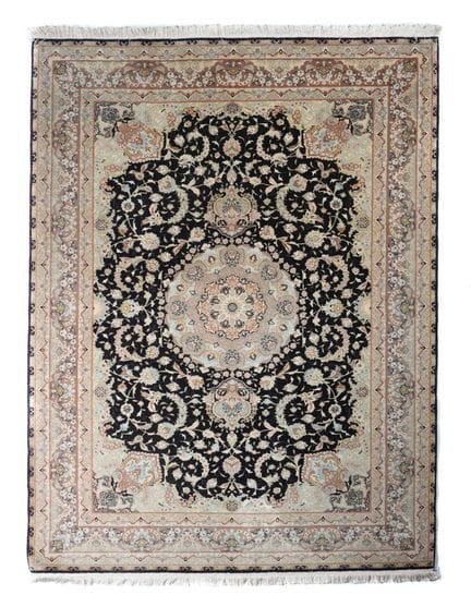 Tabriz Medaillonteppich Persien, um 1980, Korkwoll
