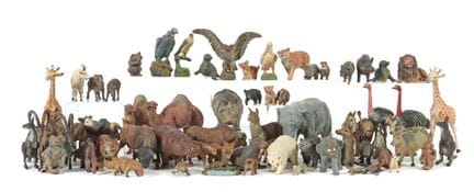 Assortiment d'animaux sauvages en Elastolin, premi