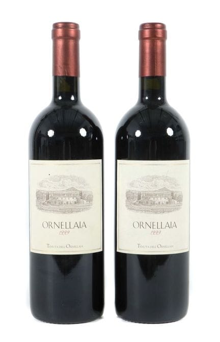2 bottles of Ornellaia red wine, 1999, Bolgheri Su