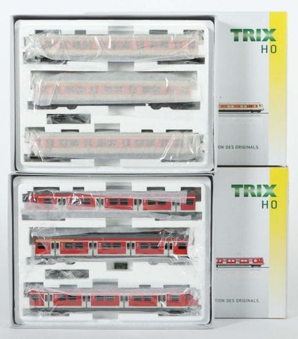 2 coffrets S-Bahn Trix, échelle H0, n° 22620, rame