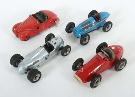 4 Blechautos Schuco, 1 x Examico 4001, made in Ger