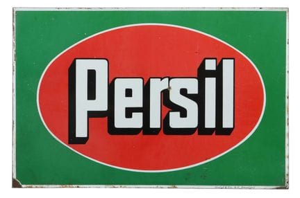 Persil - Enamel sign, likely from the 1950s, flat 
