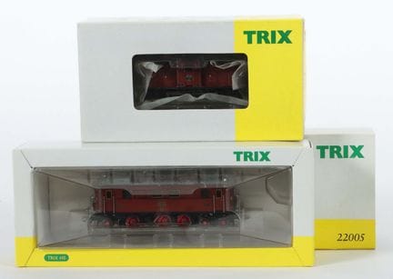 2 locomotives Trix, échelle H0, n° 2205, locomotiv