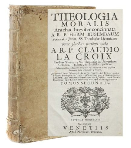 Busembaum, Herm(ann), *Theologia moralis antehac b