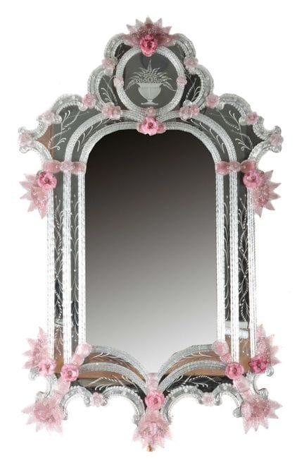 Large Murano wall mirror, Venice, second half of t