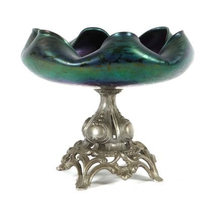 Decorative bowl by Rindskopf's Söhne, Teplitz-Schö