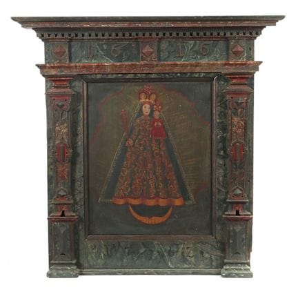 Bilderrahmen im Renaissancestil mit Marien-Darstel