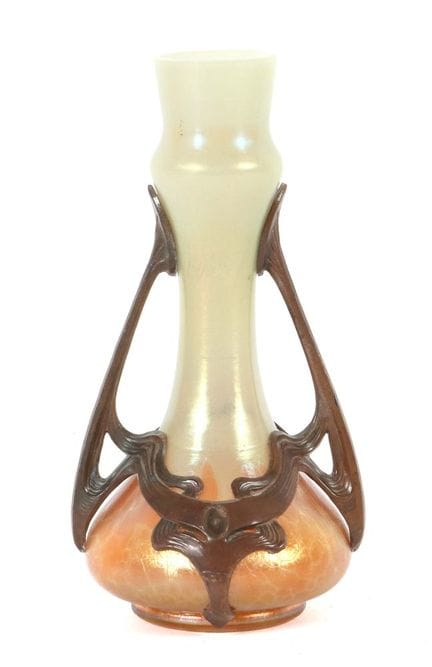 Vase with metal mount, Elisabeth Glassworks, Koste
