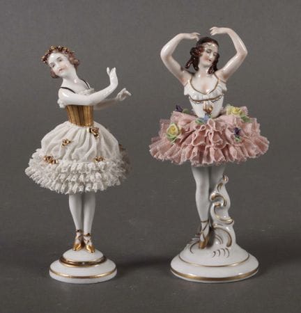 Two German dancers, 1st half of the 20th century. 