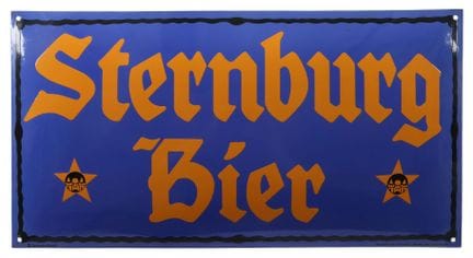 Sternburg Beer Enamel Sign, 1st half of the 20th c