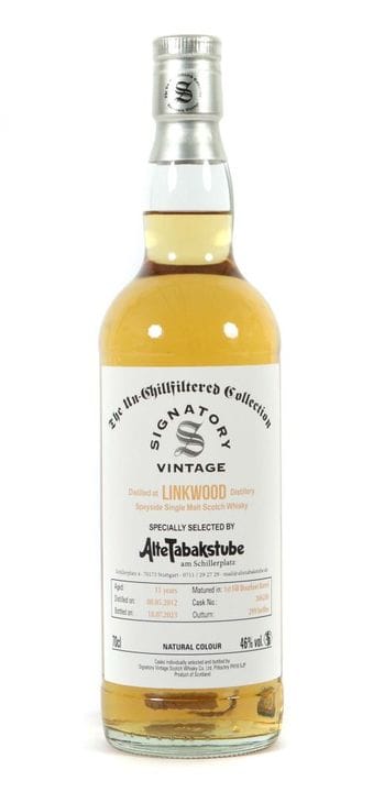 1 bottle of Signatory Vintage whiskey, Linkwood Di