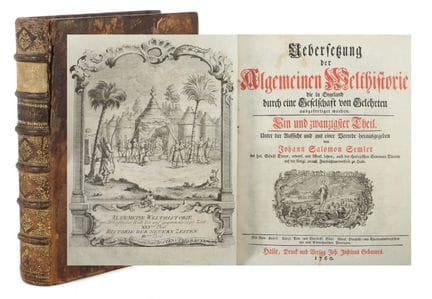 Semler, Johann Salomon. Traduction de l'Histoire u
