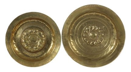 Pair of matching cymbal bowls, probably from Nurem