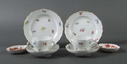 Meissen porcelain set, 20th century. Consisting of