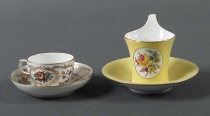 Two cups with saucers, KPM, Berlin, 1847–49 / 1962