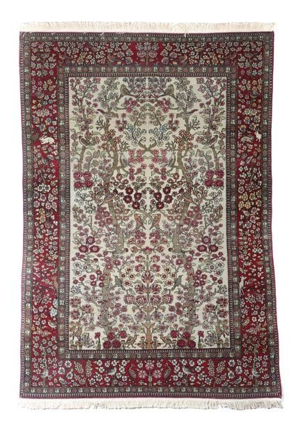 Kashan Bildteppich Persien, wohl um 1900, Wolle au