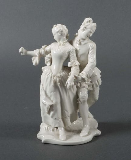 "Runner with Consort" by Franz Anton Bustelli (des