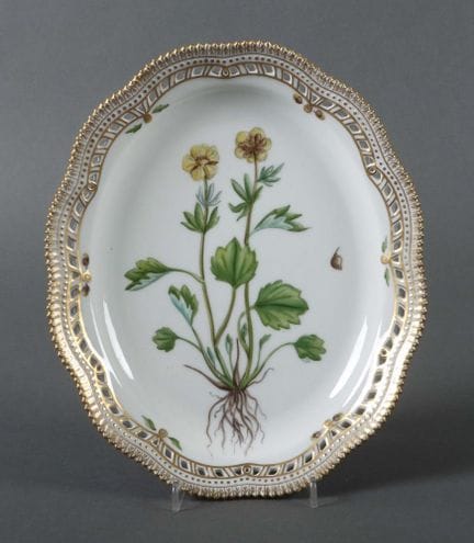 "Flora Danica" plate, Royal Copenhagen, Denmark, 1