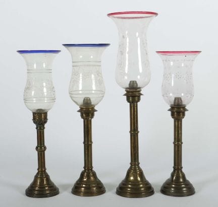 4 varied wind lamps, Russia, 19th century/circa 19