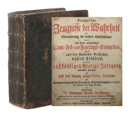 Brastberger, Immanuel Gottlob : Témoignages évangé
