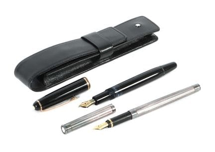 2 Montblanc writing instruments: a piston-fill fou