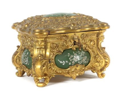 Historicist jewelry box, late 19th century/circa 1
