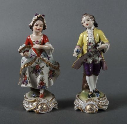 Gardener Couple, Aelteste Volkstedter Porcelain Ma