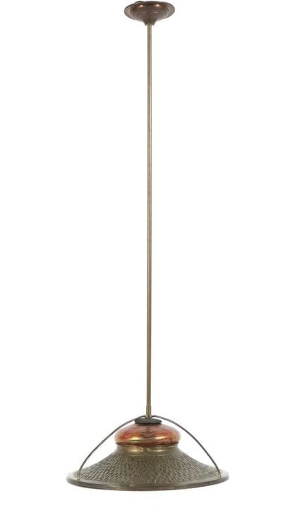 Art Deco pendant lamp, Bohemia, ca. 1920–1930, Bra