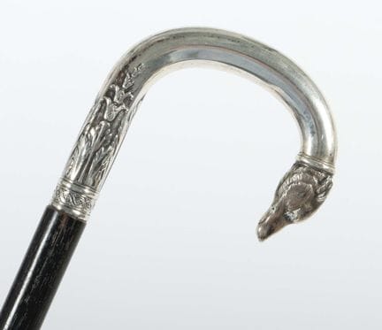 Bastón con empuñadura figurativa de plata, Varsovi