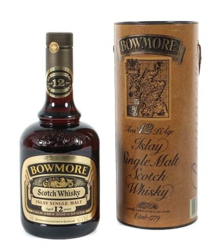 1 bottle of Bowmore whisky, Island Single Malt Sco