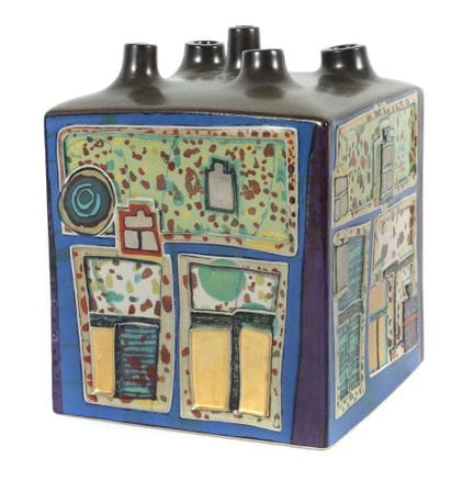 "Blumenhaus" Vase by Friedensreich Hundertwasser (