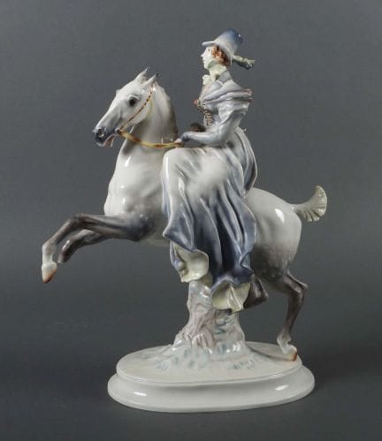 "Rider" by Paul Scheurich (design), 1935, Hutschen