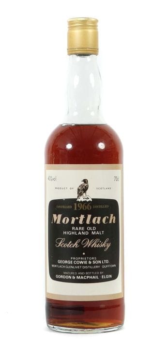 1 bottle of Mortlach Glenvliet Distillery whiskey,