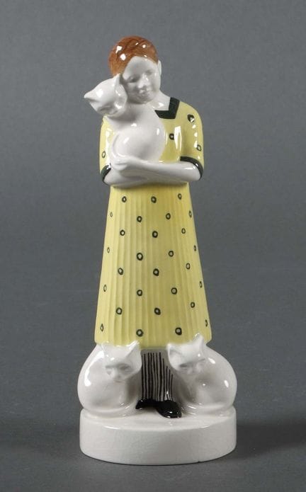 Female figure. Vienna Ceramic Cooperative, ca. 191
