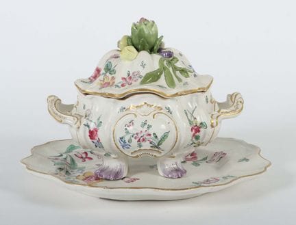 Veuve Perrin lidded tureen and platter, Marseille,